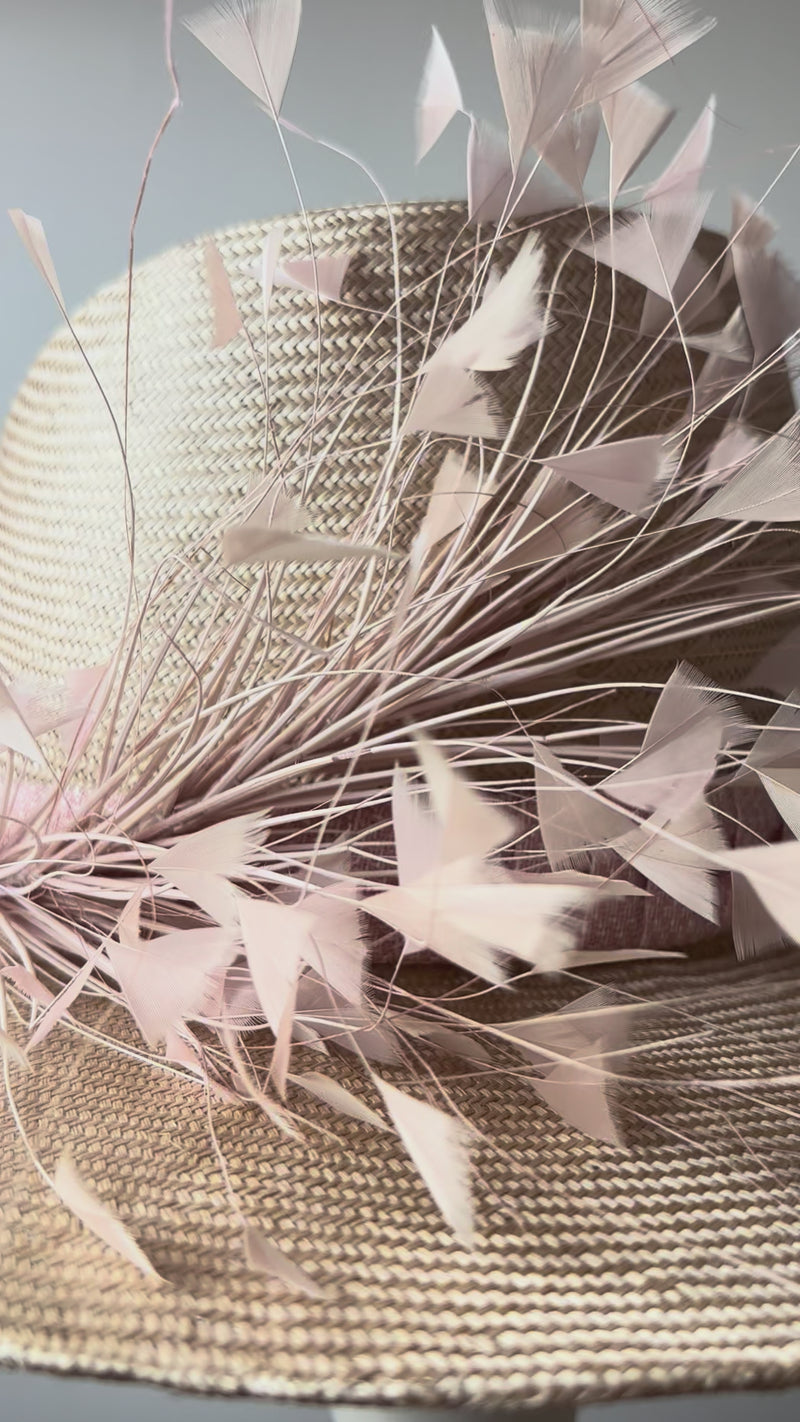 video of designer wide brimmed hat celebrity style for special occasion styling 